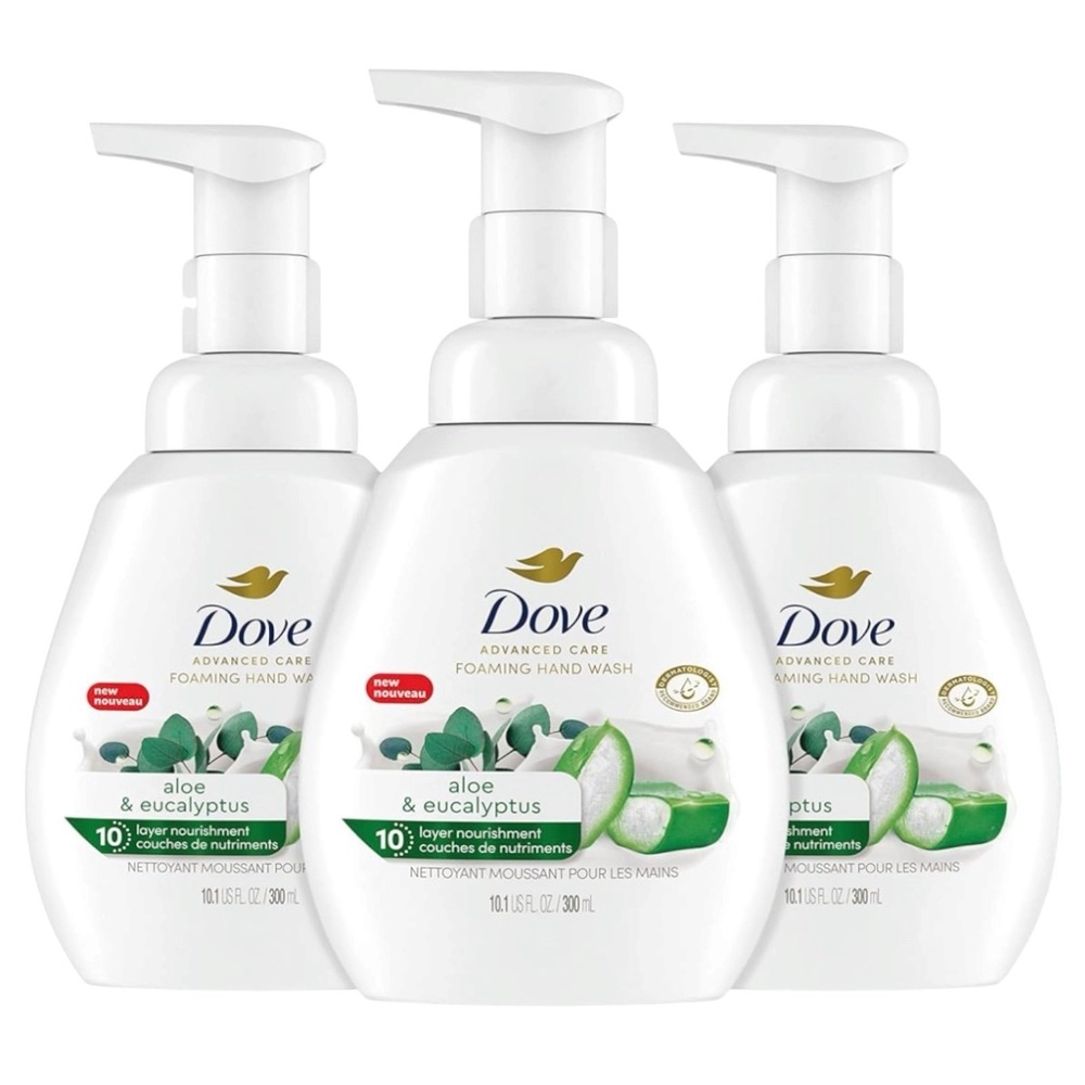 Dove - Advanced Care Foaming Hand Wash 10.1oz 3 Pack Aloe